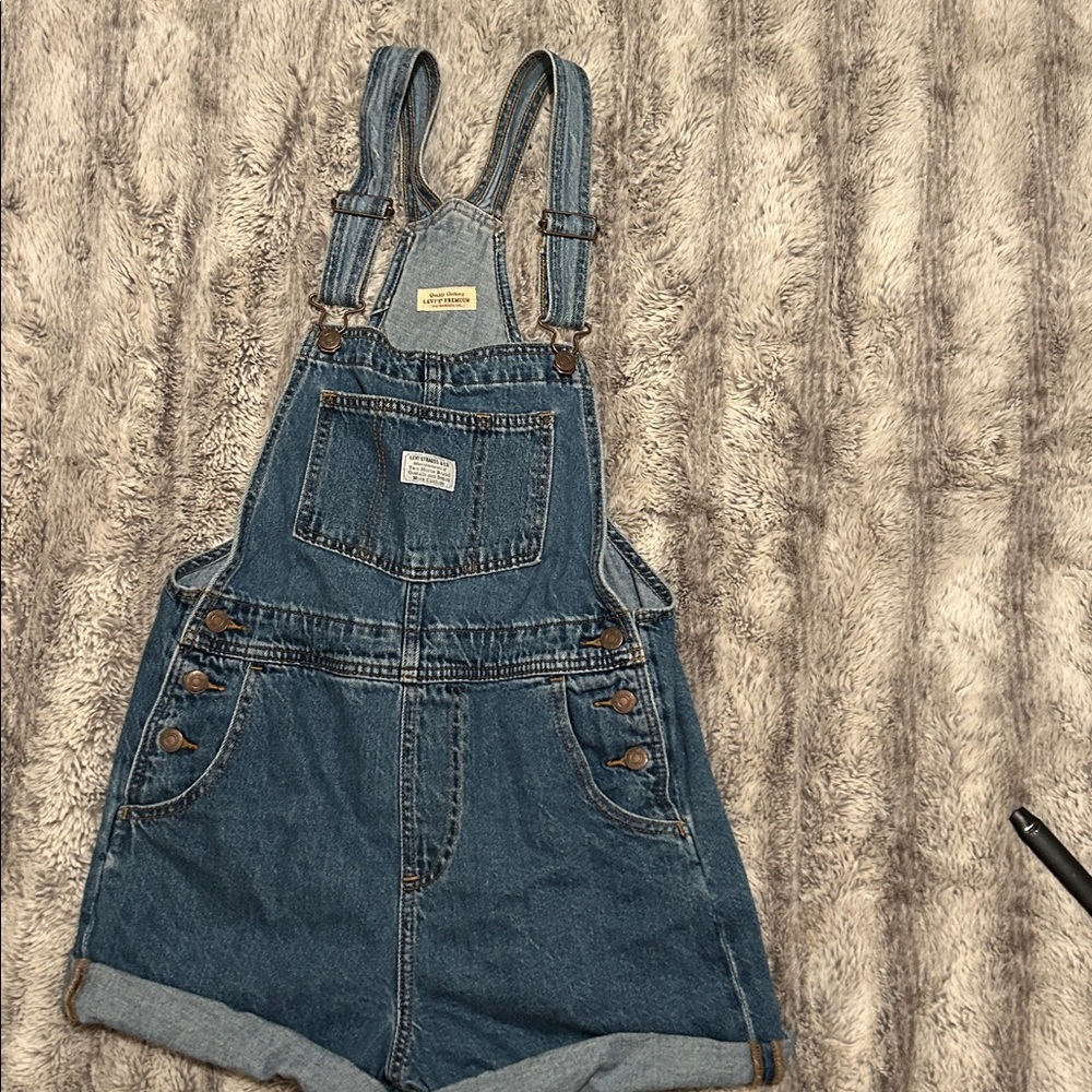 Levi's Classic Blue Denim Overalls